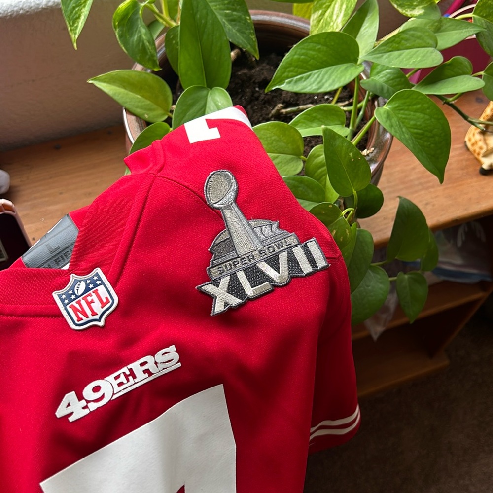 End 49er kaepernick jersey with badge